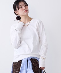 AMERICANA | 【AMERICANA】別注-前後2WAYヘンリーネックロングTシャツ(Tシャツ/カットソー)
