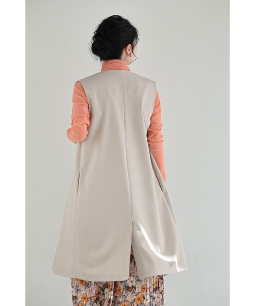 cawaii(カワイイ)の「マンネリ解消!いつものコーデが変わるジレ(ベスト・レディース・アイボリー/グレイッシュベージュ・S~M/L~LL)」の10枚目の写真