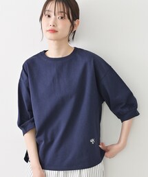 Dessin（デッサン）の「【新色追加／360度可愛い】バックヘンリーカットソー5分袖（Tシャツ/カットソー）」