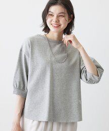 Dessin（デッサン）の「【新色追加／360度可愛い】バックヘンリーカットソー5分袖（Tシャツ/カットソー）」