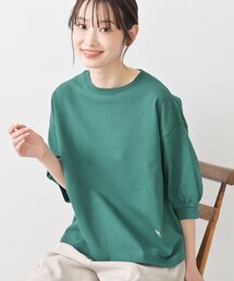 Dessin（デッサン）の「【新色追加／360度可愛い】バックヘンリーカットソー5分袖（Tシャツ/カットソー）」