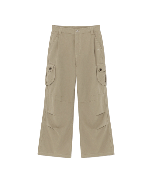 THECOLDESTMOMENT(ザコールデストモーメント)の「TCM pleated cargo pants (beige)(その他パンツ・レディース・その他・SMALL/MEDIUM/LARGE)」の2枚目の写真