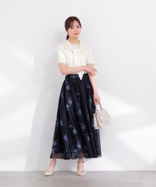 PROPORTION BODY DRESSING（プロポーションボディドレッシング）の「＜加藤栞さん着用＞トライアングルスカーフ付きニット / 1216170415（ニット/セーター・レディース・ホワイト系その他/ベージュ/イエロー・FREE）」の7枚目の写真