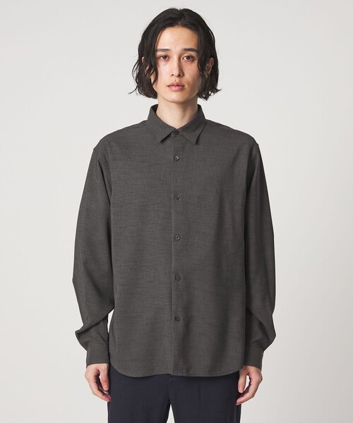 A DAY IN THE LIFE UNITED ARROWS(アデイインザライフユナイテッドアローズ)の「リネンライク スラブドビー リラックス レギュラーカラーシャツ-吸水速乾-<A DAY IN THE LIFE>(シャツ/ブラウス・メンズ・ライトピンク/ナチュラル/ネイビー/ダークグレー・L/S/M)」の11枚目の写真