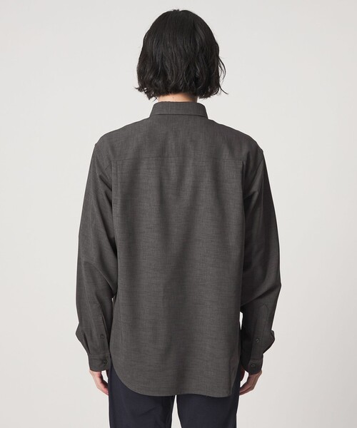 A DAY IN THE LIFE UNITED ARROWS(アデイインザライフユナイテッドアローズ)の「リネンライク スラブドビー リラックス レギュラーカラーシャツ-吸水速乾-<A DAY IN THE LIFE>(シャツ/ブラウス・メンズ・ライトピンク/ナチュラル/ネイビー/ダークグレー・L/S/M)」の13枚目の写真