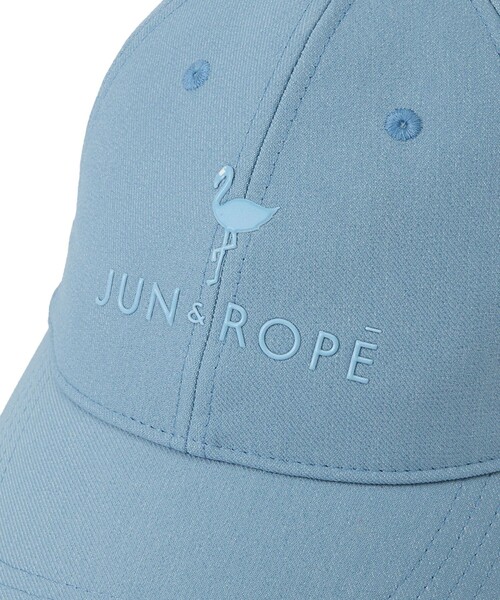 JUN&ROPE'（ジュンアンドロペ）の「ライトデニム風ロゴキャップ（キャップ・レディース・ホワイト/サックスブルー/ブラック・FREE）」の7枚目の写真