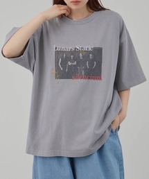 NAVY（ネイビー）の「NAVY ピグメント加工 バンドグラフィックプリント 半袖 Tシャツ（Tシャツ/カットソー）」
