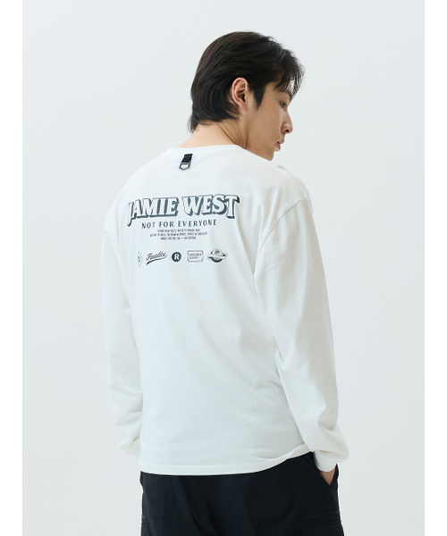 JAMIE WEST(ジェイミーウエスト)の「レタリンググラフィックロングスリーブTシャツ(ホワイト)(Tシャツ/カットソー・レディース・その他・MEDIUM/LARGE/X-LARGE)」の1枚目の写真