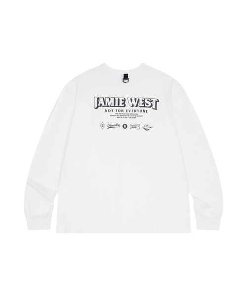 JAMIE WEST(ジェイミーウエスト)の「レタリンググラフィックロングスリーブTシャツ(ホワイト)(Tシャツ/カットソー・レディース・その他・MEDIUM/LARGE/X-LARGE)」の7枚目の写真