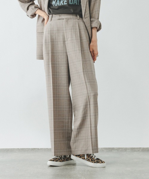 GLOBAL WORK（グローバルワーク）の「お手入れラクラクセットアップ/ワイドパンツ/600997（その他パンツ・レディース・ネイビー/ベージュ系その他/ブラック/グレイッシュベージュ/ブラウン・X-SMALL/MEDIUM/SMALL/LARGE）」の11枚目の写真