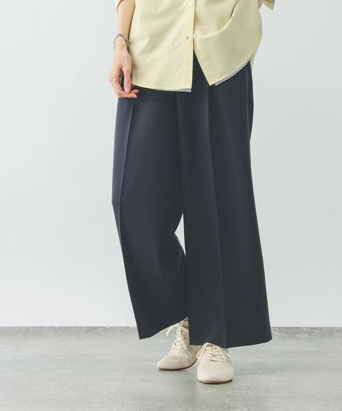 GLOBAL WORK（グローバルワーク）の「お手入れラクラクセットアップ/ワイドパンツ/600997（その他パンツ・レディース・ネイビー/ベージュ系その他/ブラック/グレイッシュベージュ/ブラウン・X-SMALL/MEDIUM/SMALL/LARGE）」の19枚目の写真