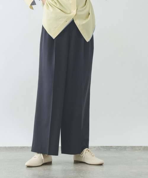 GLOBAL WORK（グローバルワーク）の「お手入れラクラクセットアップ/ワイドパンツ/600997（その他パンツ・レディース・ネイビー/ベージュ系その他/ブラック/グレイッシュベージュ/ブラウン・X-SMALL/MEDIUM/SMALL/LARGE）」の20枚目の写真