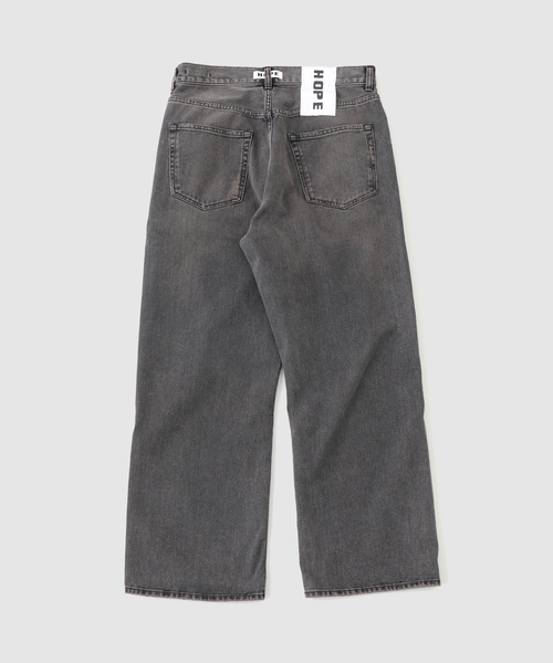 HOPE(ホープ)の「HOPE / ホープ CRISS JEANS DIRTY BLACK VINTAGE(デニムパンツ・メンズ・ブラック・31/29/28)」の2枚目の写真