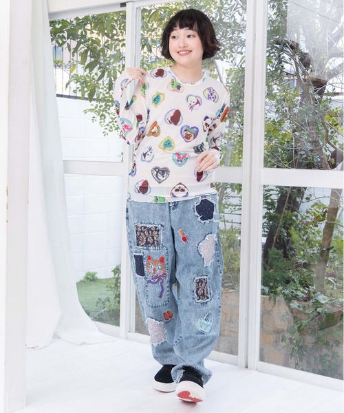 ScoLar（スカラー）の「161642：3柄展開ソフトチュールインナー（Tシャツ/カットソー・レディース・オフホワイト/サックスブルー/ブラック・M）」の4枚目の写真