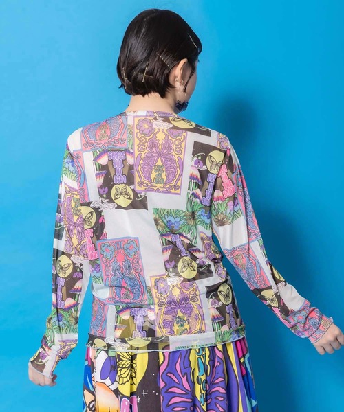 ScoLar（スカラー）の「161642：3柄展開ソフトチュールインナー（Tシャツ/カットソー・レディース・オフホワイト/サックスブルー/ブラック・M）」の14枚目の写真