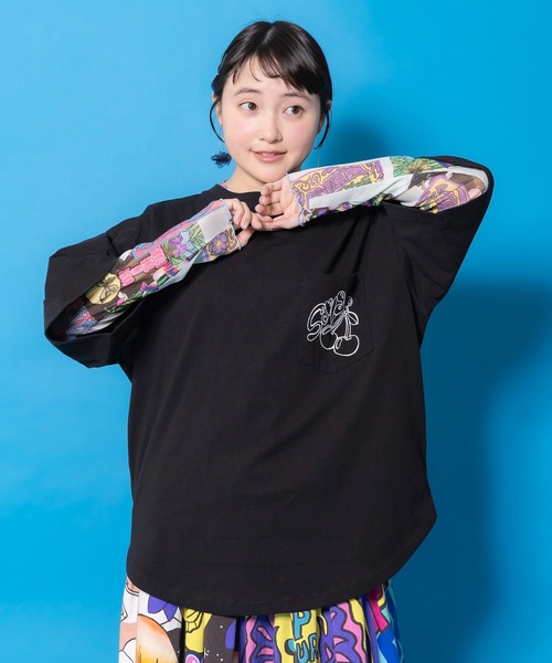 ScoLar（スカラー）の「161642：3柄展開ソフトチュールインナー（Tシャツ/カットソー・レディース・オフホワイト/サックスブルー/ブラック・M）」の17枚目の写真