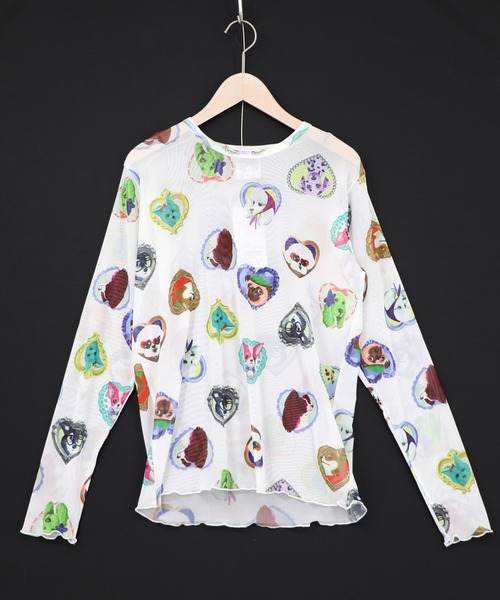 ScoLar（スカラー）の「161642：3柄展開ソフトチュールインナー（Tシャツ/カットソー・レディース・オフホワイト/サックスブルー/ブラック・M）」の19枚目の写真