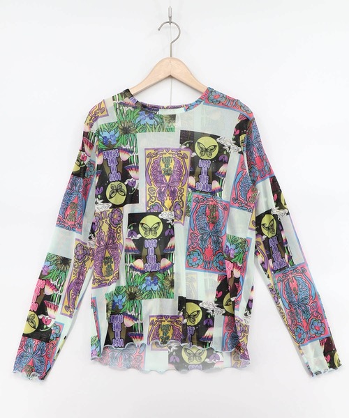 ScoLar（スカラー）の「161642：3柄展開ソフトチュールインナー（Tシャツ/カットソー・レディース・オフホワイト/サックスブルー/ブラック・M）」の22枚目の写真