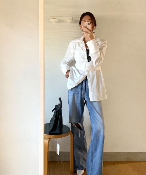 FAVORITO(ファヴォリート)の「レイヤード風シャツ(シャツ/ブラウス・レディース・ホワイト・F)」の18枚目の写真
