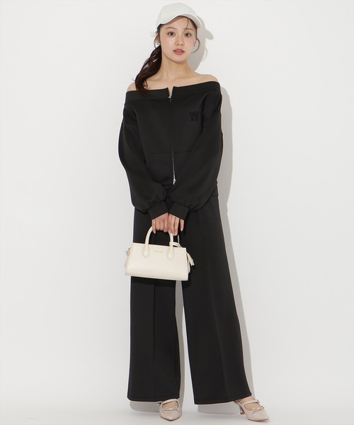 WILLSELECTION（ウィルセレクション）の「【SWEAT series】フロントピンタックスウェットパンツ（その他パンツ・レディース・ブラック/オフホワイト/サックスブルー/ミント・FREE）」の3枚目の写真