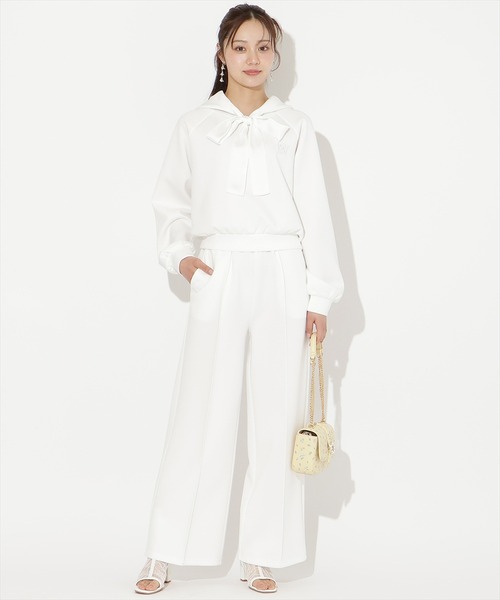 WILLSELECTION（ウィルセレクション）の「【SWEAT series】フロントピンタックスウェットパンツ（その他パンツ・レディース・ブラック/オフホワイト/サックスブルー/ミント・FREE）」の5枚目の写真