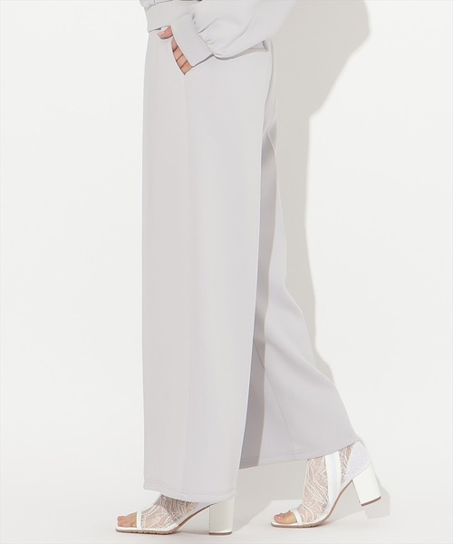 WILLSELECTION（ウィルセレクション）の「【SWEAT series】フロントピンタックスウェットパンツ（その他パンツ・レディース・ブラック/オフホワイト/サックスブルー/ミント・FREE）」の16枚目の写真