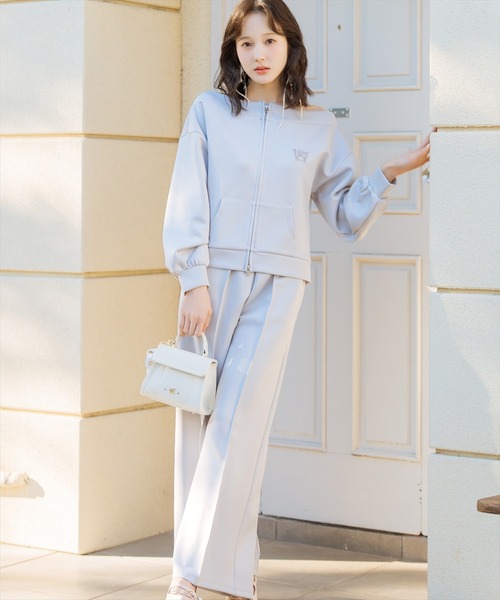 WILLSELECTION（ウィルセレクション）の「【SWEAT series】フロントピンタックスウェットパンツ（その他パンツ・レディース・ブラック/オフホワイト/サックスブルー/ミント・FREE）」の11枚目の写真