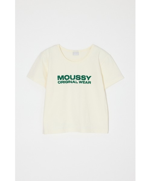 MOUSSY(マウジー)の「【ZOZO・一部店舗限定】RHINESTONE MOUSSY Tシャツ(Tシャツ/カットソー・レディース・ピンク/ブラウン/ホワイト/ブラック・FREE)」の14枚目の写真