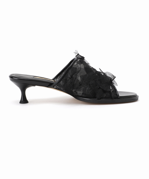 GRISE（グリーズ）の「GRISE4.5cmラウンドシアーミュールサンダル（サンダル・レディース・ブラック/ベージュ・X-LARGE/LARGE/MEDIUM/SMALL）」の9枚目の写真