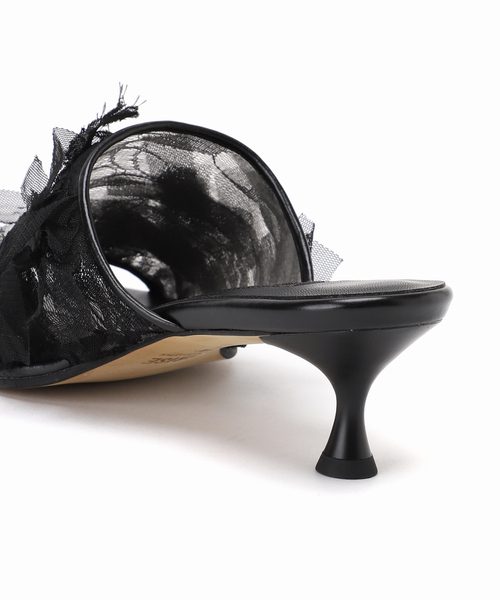 GRISE（グリーズ）の「GRISE4.5cmラウンドシアーミュールサンダル（サンダル・レディース・ブラック/ベージュ・X-LARGE/LARGE/MEDIUM/SMALL）」の10枚目の写真