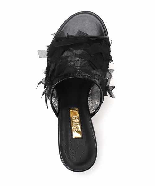 GRISE（グリーズ）の「GRISE4.5cmラウンドシアーミュールサンダル（サンダル・レディース・ブラック/ベージュ・X-LARGE/LARGE/MEDIUM/SMALL）」の11枚目の写真