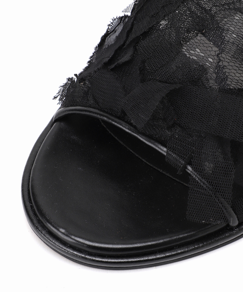 GRISE（グリーズ）の「GRISE4.5cmラウンドシアーミュールサンダル（サンダル・レディース・ブラック/ベージュ・X-LARGE/LARGE/MEDIUM/SMALL）」の14枚目の写真