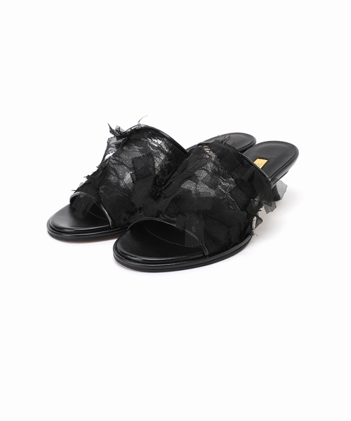 GRISE（グリーズ）の「GRISE4.5cmラウンドシアーミュールサンダル（サンダル・レディース・ブラック/ベージュ・X-LARGE/LARGE/MEDIUM/SMALL）」の16枚目の写真