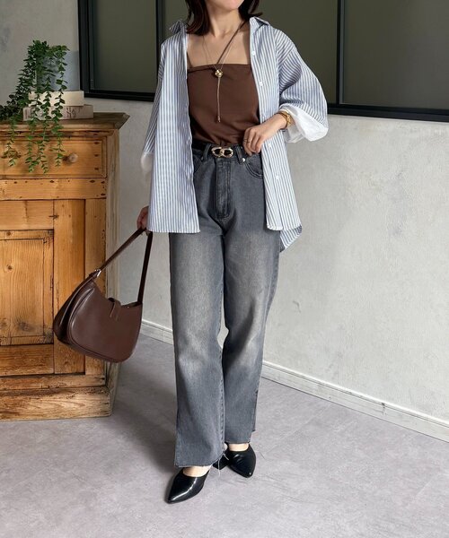 Thevon(ゼボン)の「袖切替ボリュームシャツ(シャツ/ブラウス・レディース・オフホワイト/ブラック/サックスブルー/ホワイト系その他・FREE)」の17枚目の写真