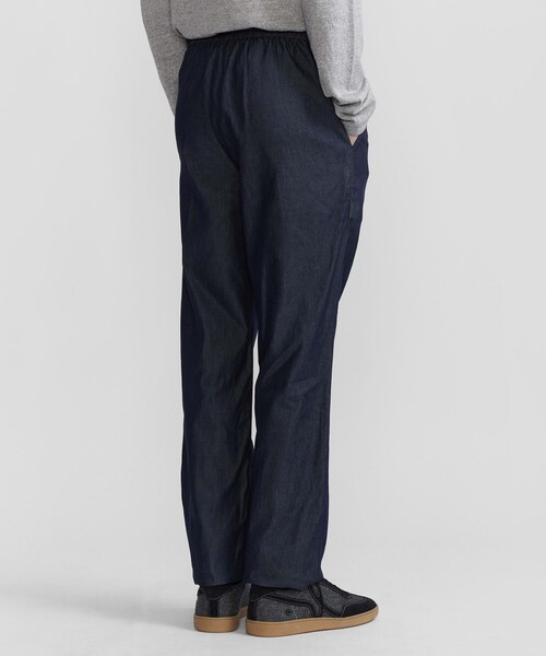 agnes b.（アニエスベー）の「メンズ デニム シャンブレー ストレート パンツ "Julen"（その他パンツ・メンズ・ネイビー・38/36）」の4枚目の写真