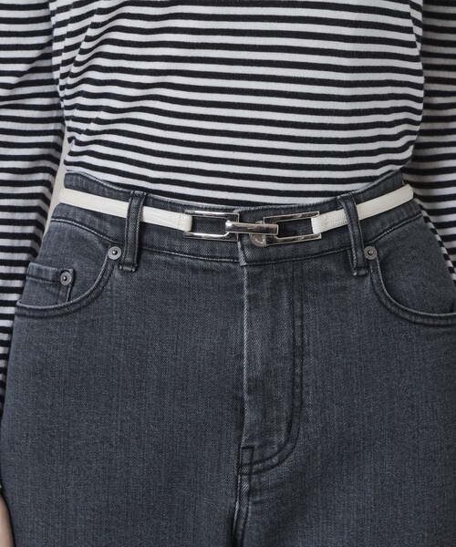 MACKINTOSH LONDON（マッキントッシュ ロンドン）の「リザード/サフィアーノレザーアジャストベルト（ベルト・レディース・ベージュ/グリーン/ホワイト系その他/ブラック・FREE）」の5枚目の写真