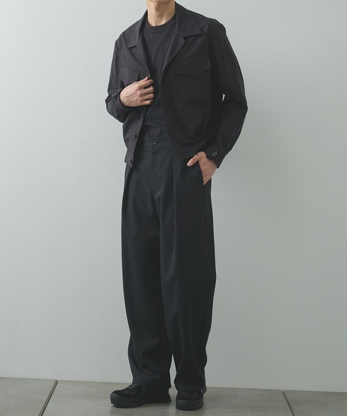 UJOH（ウジョー）の「【UJOH HOMME/ウジョー】Short Blouson（ブルゾン・メンズ・ブラック/ブラウン・4/5）」の3枚目の写真