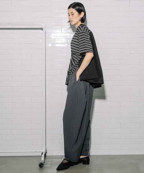 MARECHAL TERRE（マルシャルテル）の「フリルデザイントップス（Tシャツ/カットソー・レディース・ホワイト系その他/ブラック/ブラック系その他/オフホワイト・MEDIUM）」の15枚目の写真