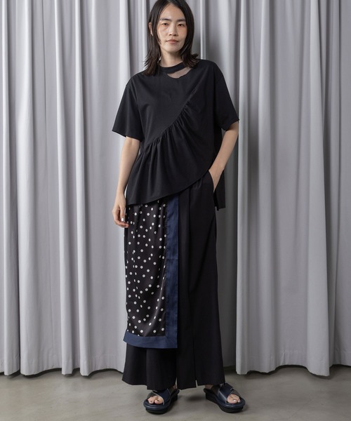 MARECHAL TERRE（マルシャルテル）の「フリルデザイントップス（Tシャツ/カットソー・レディース・ホワイト系その他/ブラック/ブラック系その他/オフホワイト・MEDIUM）」の21枚目の写真