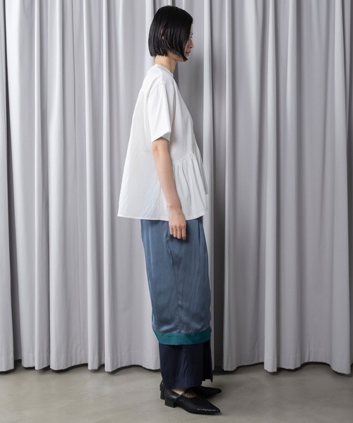MARECHAL TERRE（マルシャルテル）の「フリルデザイントップス（Tシャツ/カットソー・レディース・ホワイト系その他/ブラック/ブラック系その他/オフホワイト・MEDIUM）」の9枚目の写真