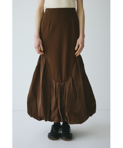 HeRIN.CYE(ヘリンドットサイ)の「Round switching skirt ラウンドスイッチングスカート(スカート・レディース・ブラウン/ブルー系その他3/ブラック・FREE)」の1枚目の写真