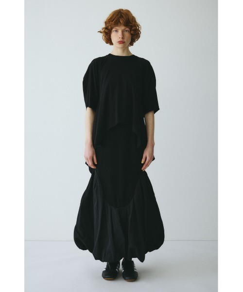 HeRIN.CYE(ヘリンドットサイ)の「Round switching skirt ラウンドスイッチングスカート(スカート・レディース・ブラウン/ブルー系その他3/ブラック・FREE)」の4枚目の写真