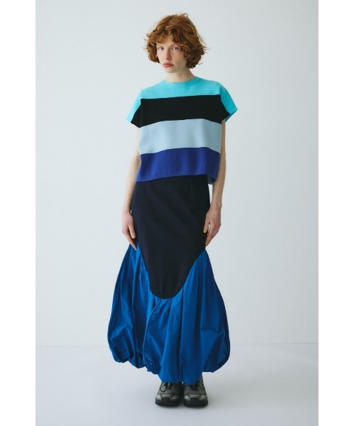 HeRIN.CYE(ヘリンドットサイ)の「Round switching skirt ラウンドスイッチングスカート(スカート・レディース・ブラウン/ブルー系その他3/ブラック・FREE)」の18枚目の写真