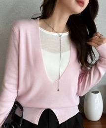 Eclat one(�G�N������)�́yEclat one�z �f�B�[�v V�l�b�N ���C���[�h�f�U�C�� �j�b�g �g�b�v�X(�j�b�g/�Z�[�^�[)