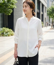 STYLE DELI（スタイルデリ）の「レイヤード用バンドキーネックシャツ（シャツ/ブラウス）」
