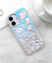 M-factory（エムファクトリー）の「iPhone17 ケース iPhone16 iPhone15 iPhone14 iPhone13 ケース しろたん 「ぷくぷく立体背面ケース」（スマホケース/カバー）」