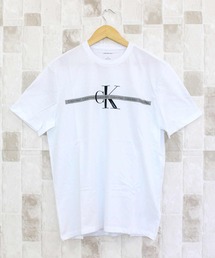 CKJ テープリピートレイヤードロゴクルーネックTシャツ SS TAPE REPEAT LAYERED LOGO CREW NECK TEE