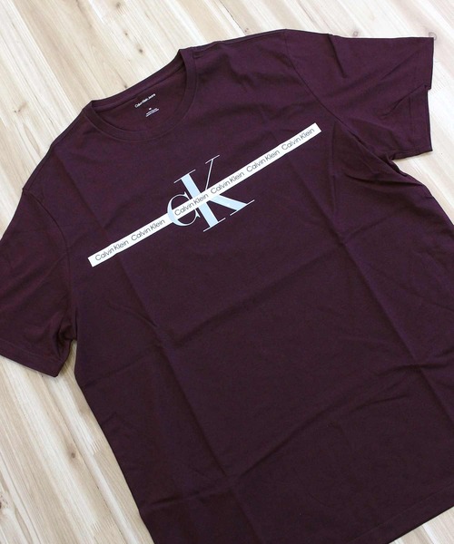Calvin Klein(カルバン・クライン)の「CKJ テープリピートレイヤードロゴクルーネックTシャツ SS TAPE REPEAT LAYERED LOGO CREW NECK TEE(Tシャツ/カットソー・メンズ・ネイビー/ホワイト/ワイン・XL/L/M)」の13枚目の写真