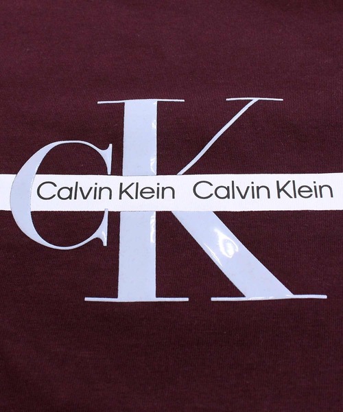 Calvin Klein(カルバン・クライン)の「CKJ テープリピートレイヤードロゴクルーネックTシャツ SS TAPE REPEAT LAYERED LOGO CREW NECK TEE(Tシャツ/カットソー・メンズ・ネイビー/ホワイト/ワイン・XL/L/M)」の14枚目の写真