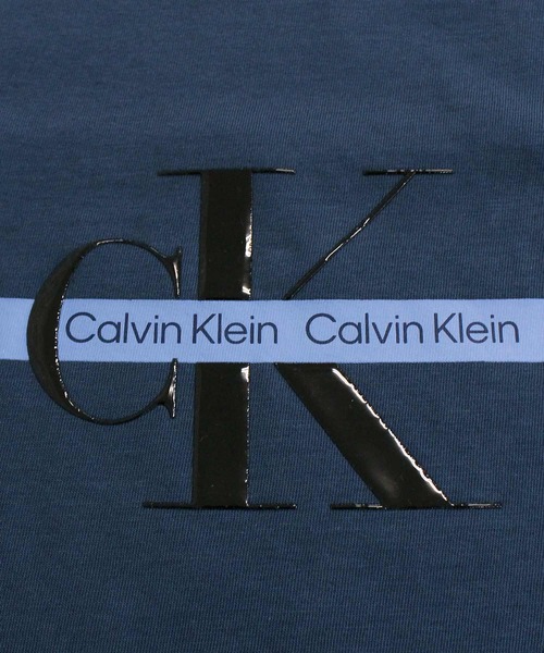 Calvin Klein(カルバン・クライン)の「CKJ テープリピートレイヤードロゴクルーネックTシャツ SS TAPE REPEAT LAYERED LOGO CREW NECK TEE(Tシャツ/カットソー・メンズ・ネイビー/ホワイト/ワイン・XL/L/M)」の16枚目の写真